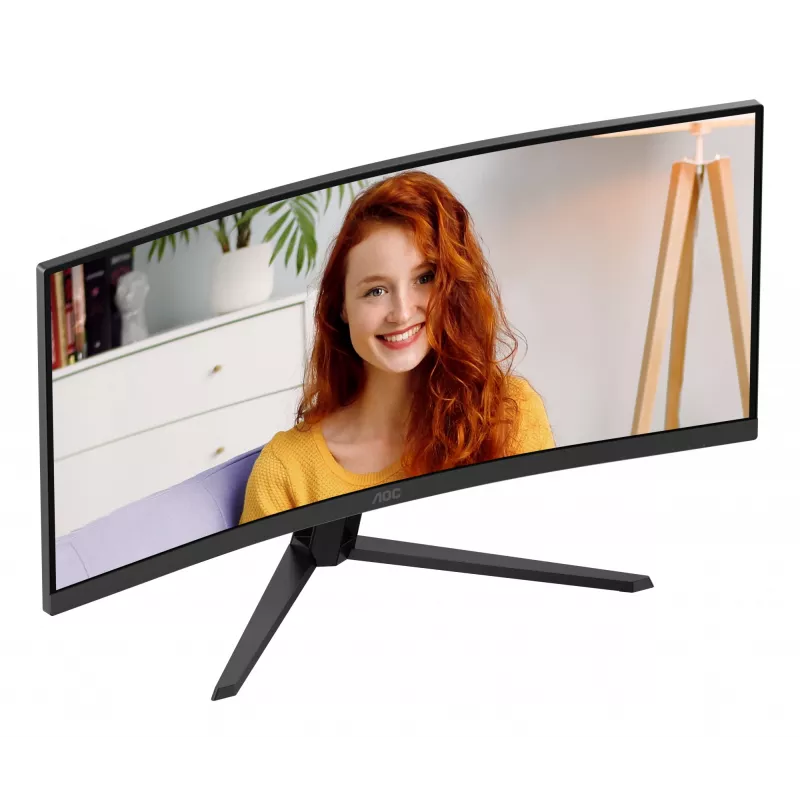 AOC B3 CU34B3E Computer-Monitor 86,4 cm (34 Zoll) 3440 x 1440 Pixel Wide Quad HD LED Schwarz