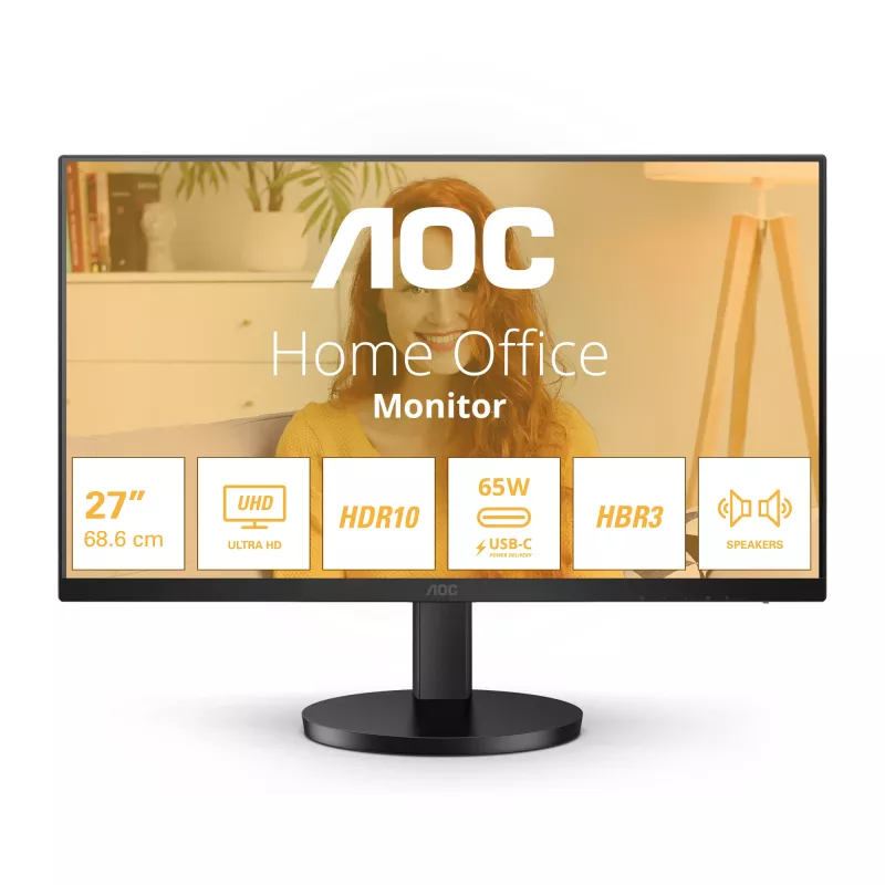 AOC B3 U27B3CF Computer-Monitor 68,6 cm (27 Zoll) 3840 x 2160 Pixel 4K Ultra HD LCD Schwarz