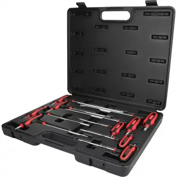 L-Torx-Schlüsselsatz KS Tools 151.8160 — 9-teilig, Chrom-Vanadium-Stahl, metallische Oberfläche