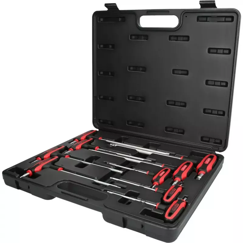 L-Torx-Schlüsselsatz KS Tools 151.8160 — 9-teilig, Chrom-Vanadium-Stahl, metallische Oberfläche