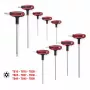 L-Torx-Schlüsselsatz KS Tools 151.8160 — 9-teilig, Chrom-Vanadium-Stahl, metallische Oberfläche