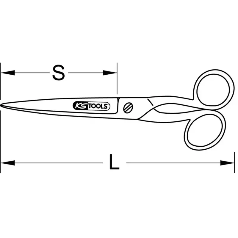 Büroschere KS Tools 118.0078 110 g