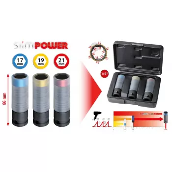 Steckschlüsselsatz KS Tools 515.0990 1/2 Zoll Antrieb 3 Einsätze