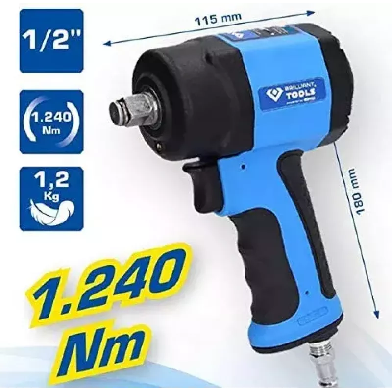 Schlagschrauber Brilliant Tools BT160400 710 N⋅m 1,2 kg