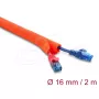 Kabelschutzschlauch selbstschließend DELOCK 2 m × 16 mm orange