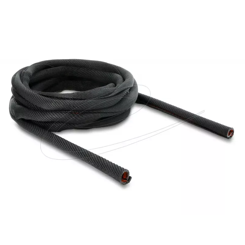 DELOCK Kabelschutzschlauch selbstschließend doppellagig 5 m x 19 mm schwarz