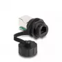 DeLOCK Kabelverbinder RJ12-Buchse auf RJ12-Buchse IP68 wasserdicht schwarz