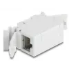 DeLOCK 90768 Keystone-Modul Flach Grau RJ-45