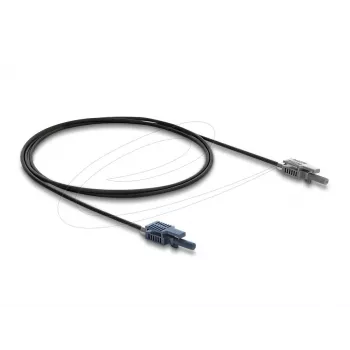 DELOCK Glasfaseradapter 90998 Multimode-POF-Kabel 100 cm schwarz/grau
