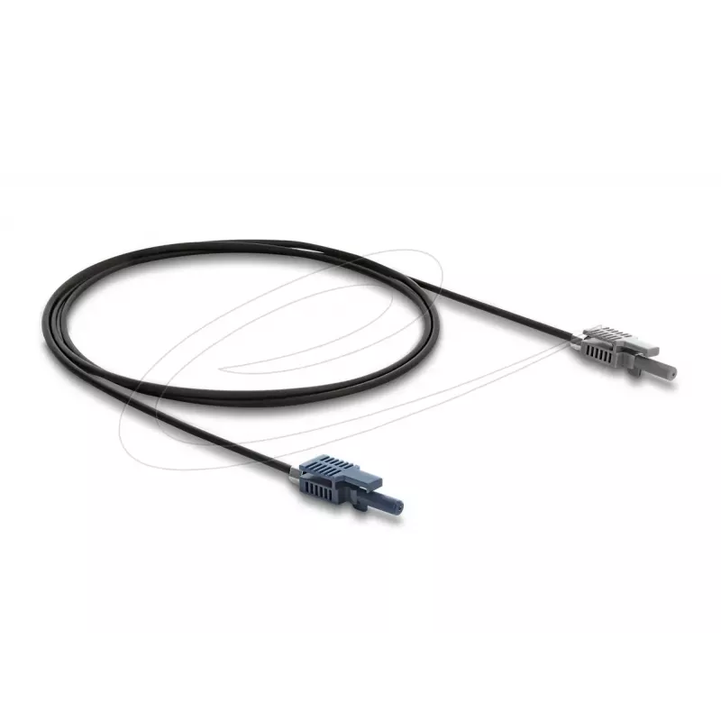 DELOCK Glasfaseradapter 90998 Multimode-POF-Kabel 100 cm schwarz/grau