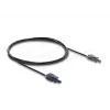 DELOCK 90999 Multimode-POF-Glasfaserkabel 2 m schwarz/grau