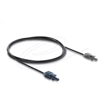 DELOCK 90999 Multimode-POF-Glasfaserkabel 2 m schwarz/grau