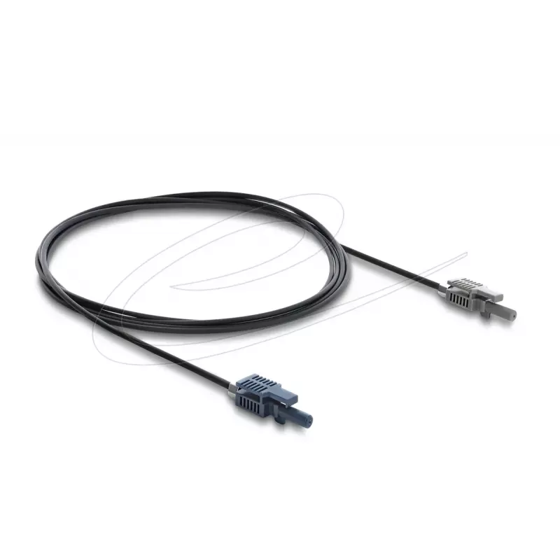 DELOCK 90999 Multimode-POF-Glasfaserkabel 2 m schwarz/grau