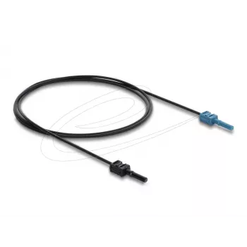 Glasfaseradapter DELOCK 91023 Multimode, Kunststoff-POF-Kabel 1,0 m, schwarz/blau