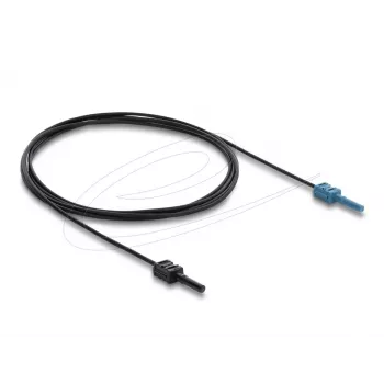 Glasfaser-Adapterkabel DELOCK 91024 Multimode 2 m, Schwarz/Blau, 1 Stk.