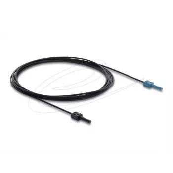 Glasfaser-Adapterkabel DELOCK 91026, Multimode-POF, 3 m, schwarz/blau, 1 Stück