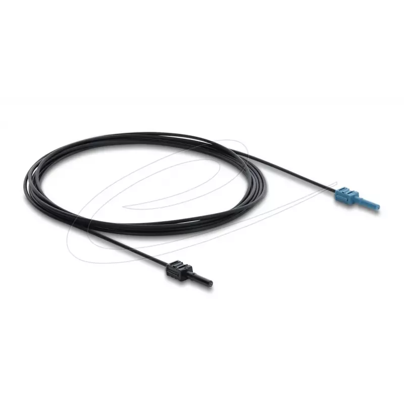 Glasfaser-Adapterkabel DELOCK 91026, Multimode-POF, 3 m, schwarz/blau, 1 Stück
