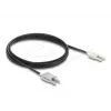 Glasfaser-Adapterkabel DELOCK 91030, Multimode-POF, 3 m, schwarz/grau