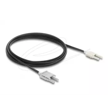 Glasfaser-Adapterkabel DELOCK 91030, Multimode-POF, 3 m, schwarz/grau