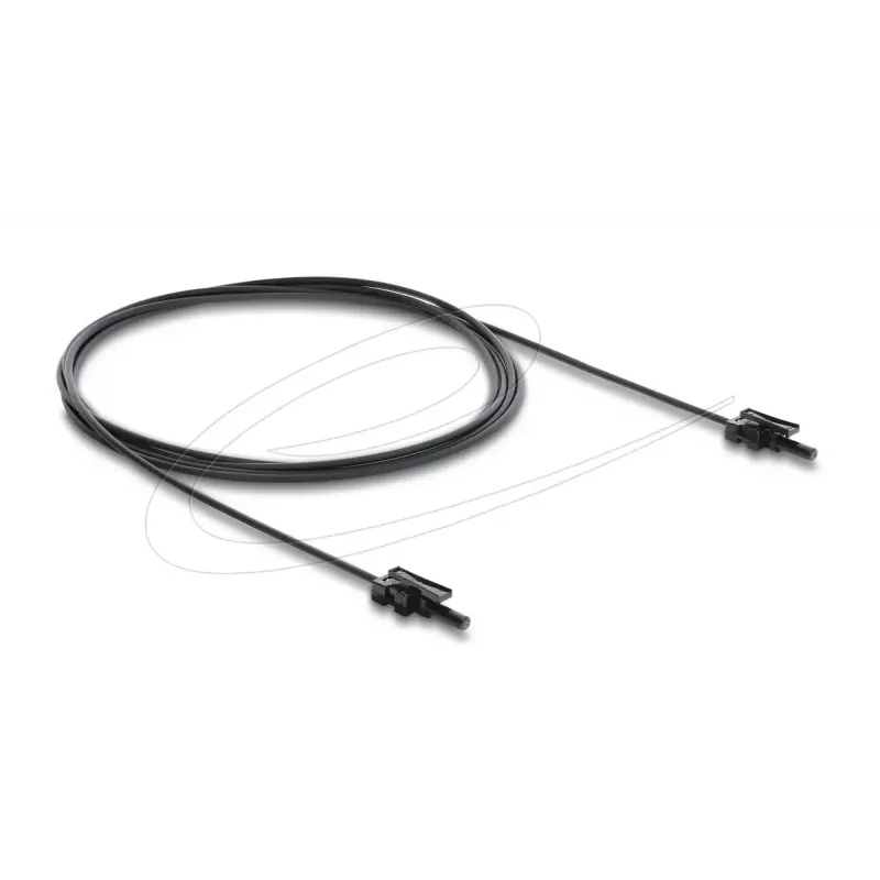 DELOCK Kunststoff-POF-Glasfaserkabel HFBR 4532‑4532Z Simplex ST‑auf‑ST 2m