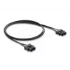 Glasfaser-Patchkabel DELOCK 91045 POF Kunststoff ST zu ST 1 m schwarz