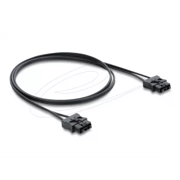 Glasfaser-Patchkabel DELOCK 91045 POF Kunststoff ST zu ST 1 m schwarz