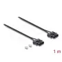 Glasfaser-Patchkabel DELOCK 91045 POF Kunststoff ST zu ST 1 m schwarz