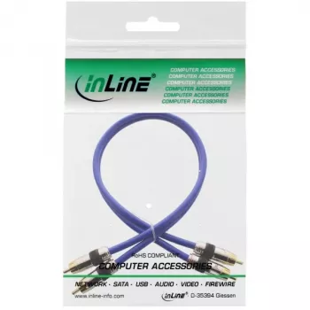 InLine Premium RCA-Audiokabel 2x RCA Stecker/Stecker vergoldet 2 m