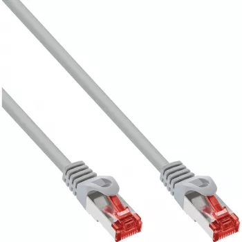 InLine Patchkabel S/FTP PiMF Cat.6 250MHz PVC Kupfer grau 30m