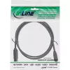 InLine FireWire 400 auf 800 1394b Kabel (4/9-Pin Stecker, 1,8 m), Schwarz