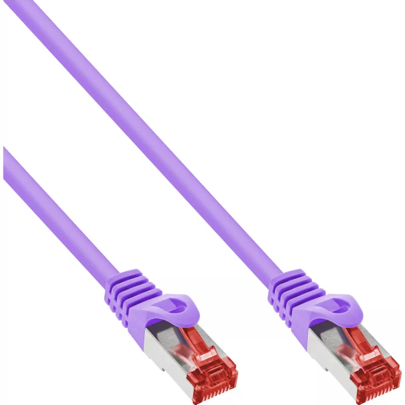 InLine Patchkabel S/FTP PiMF Cat.6 250MHz PVC Kupfer violett 3m