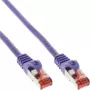 InLine Patchkabel S/FTP PiMF Cat.6 250MHz PVC Kupfer lila 7.5m