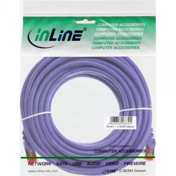 InLine Patchkabel S/FTP PiMF Cat.6 250MHz PVC Kupfer lila 7.5m