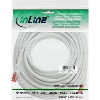 InLine Patchkabel S/FTP PiMF Cat.6 250MHz PVC Kupfer weiß 30m
