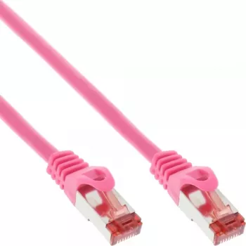 InLine Patchkabel S/FTP PiMF Cat.6 250MHz PVC Kupfer rosa 3m