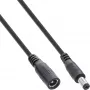 InLine DC-Verlängerungskabel, DC-Stecker Stecker/Buchse 5,5x2,1mm, schwarz, 1m