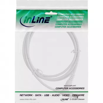 InLine DC-Verlängerungskabel, DC-Stecker/Buchse 5,5x2,1 mm, weiß, 2 m