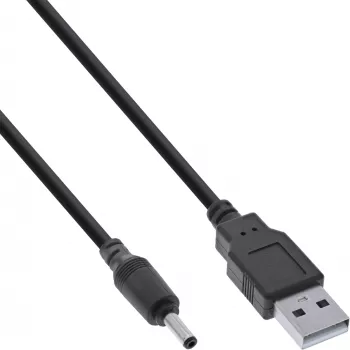 InLine USB DC power adapter Kabel, USB A male to DC 3.5x1.35mm 3m