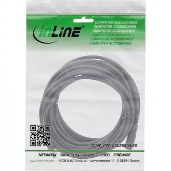 InLine DC-Verlängerungskabel, DC-Stecker/Buchse 5,5x2,1mm, AWG 18, schwarz, 5m