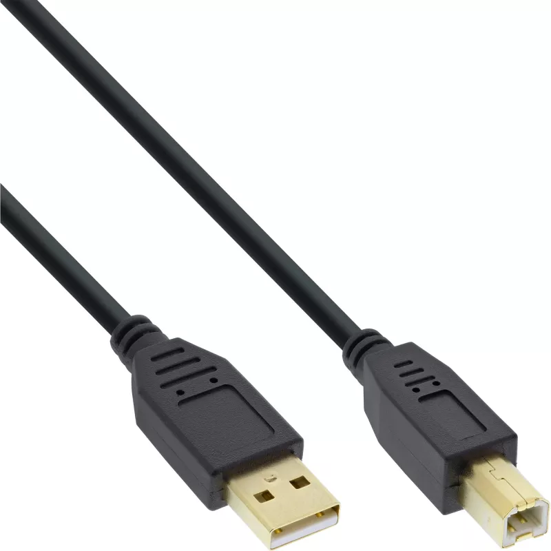 InLine B-34518S USB-Kabel USB 2.0 2 m USB A USB B Schwarz