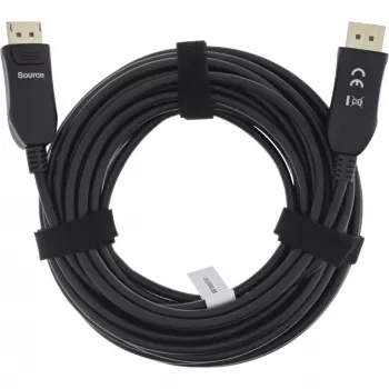 InLine DisplayPort 2.1 AOC-Kabel, UHBR, schwarz 20 m