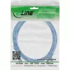 Netzwerkkabel InLine® Patchkabel schlank 74914B RJ45 Cat.6A 1,5 m Blau