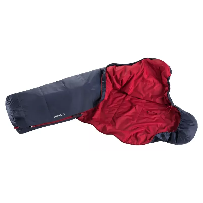 Schlafsack DEUTER Dreamlite L — Erwachsenen-Wandermodell, Ripstop Blau, 2200×790×490 mm