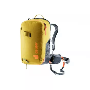 Lawinenrucksack DEUTER Alproof Lite 22 – 22 L, kurkuma/schwarz, leicht, zuverlässig