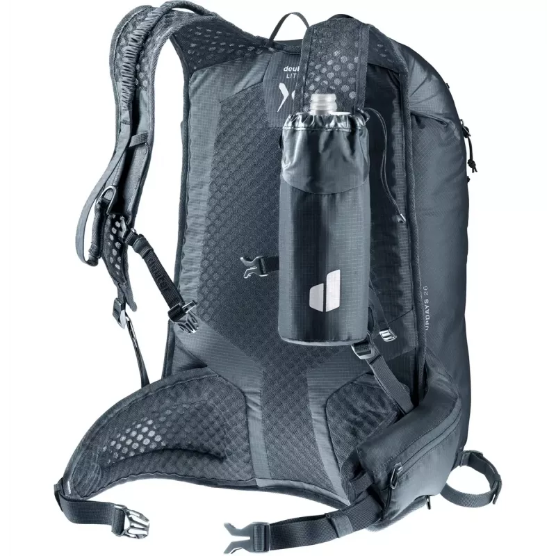 Sportrucksack DEUTER Updays 26 — 26 L, Schwarz, Polyamid, 51×31×23 cm, PFAS-frei