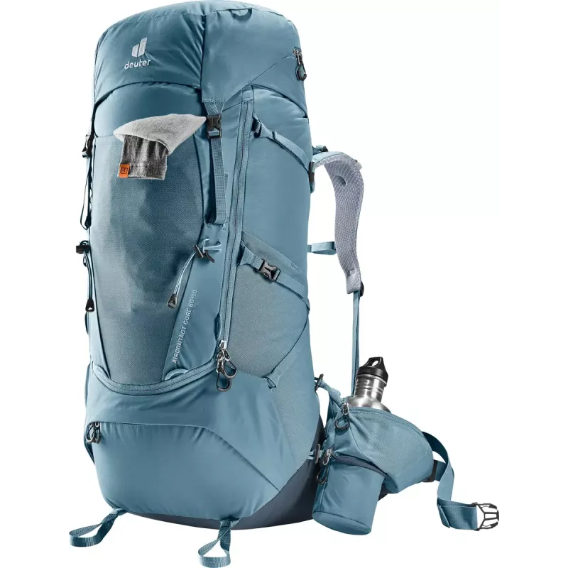 Rucksack DEUTER Aircontact Core 60+10, Innenrahmen, 60 L (+10 L), 2,31 kg, Blau