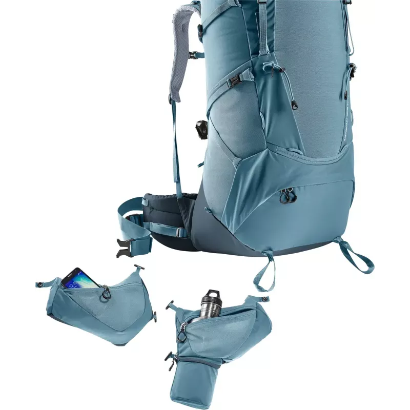 Rucksack DEUTER Aircontact Core 60+10, Innenrahmen, 60 L (+10 L), 2,31 kg, Blau