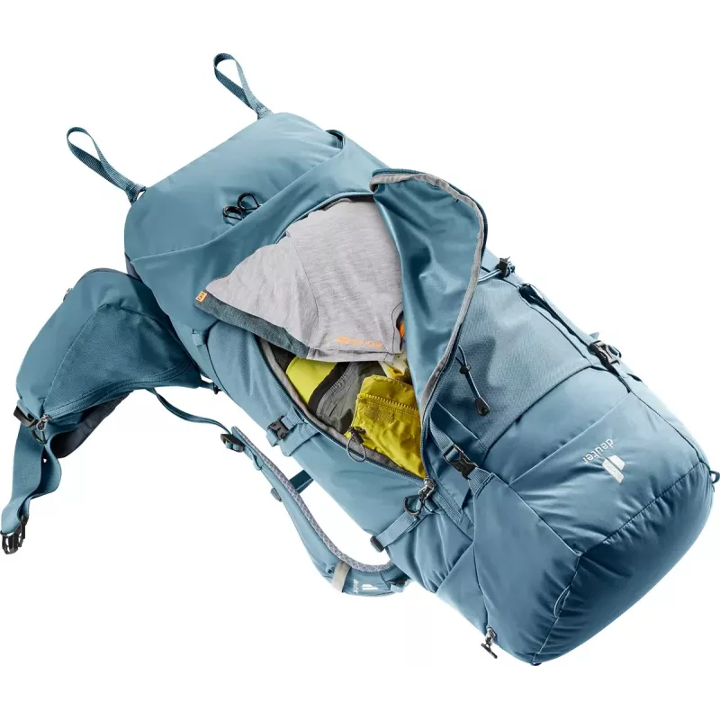 Rucksack DEUTER Aircontact Core 60+10, Innenrahmen, 60 L (+10 L), 2,31 kg, Blau