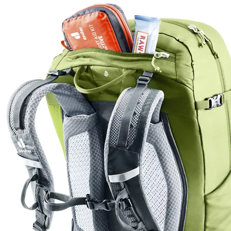 Wanderrucksack DEUTER Trail Pro 33 — 33 l, Polyamid, Regenhülle, Belüftung, Hüftgurt