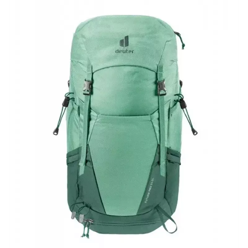 Rucksack DEUTER Futura PRO 34 SL Damen-Wanderrucksack, 34 L, recyceltes Material, grün